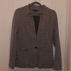 Banana Republic black and white blazer